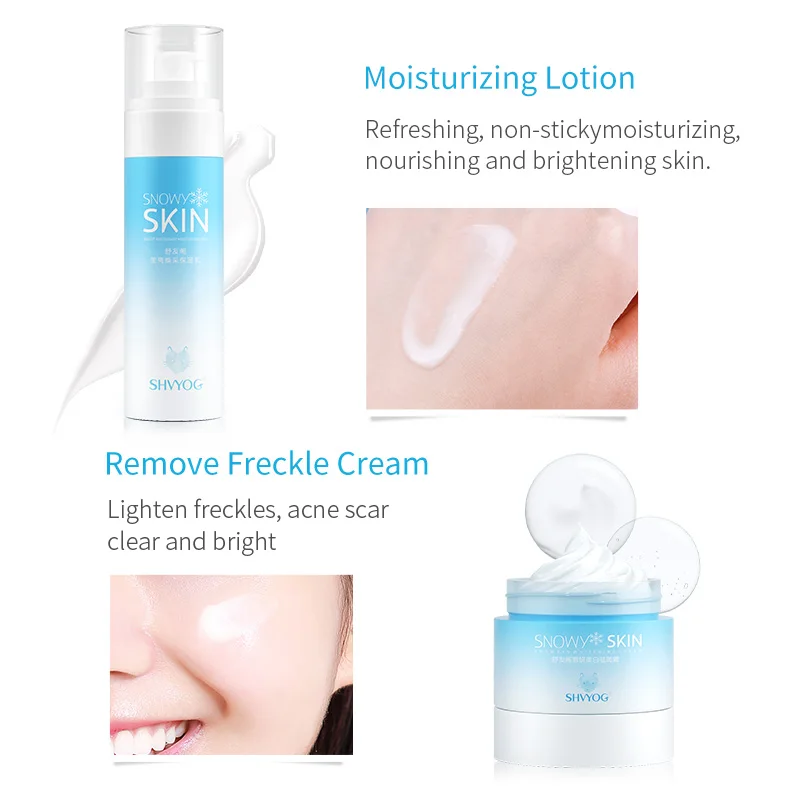SHVYOG отбеливающий никотинамид набор для ухода за кожей лица очищающий крем лосьон