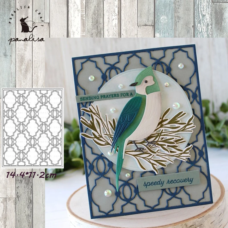

Panalisacraft Flower Lace frame background Metal Cutting Dies And Stamps cut die scrapbooking Album Paper Card Craft Embossing