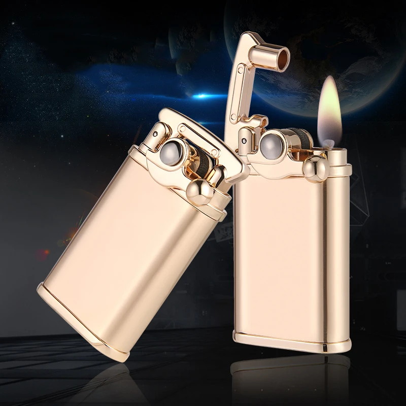 

Design Lighter Men Gadgets Kerosene Oil Lighter Gas Grinding Wheel Cigarette Retro Cigar Tobacco Bar Lighters Gadgets For Men