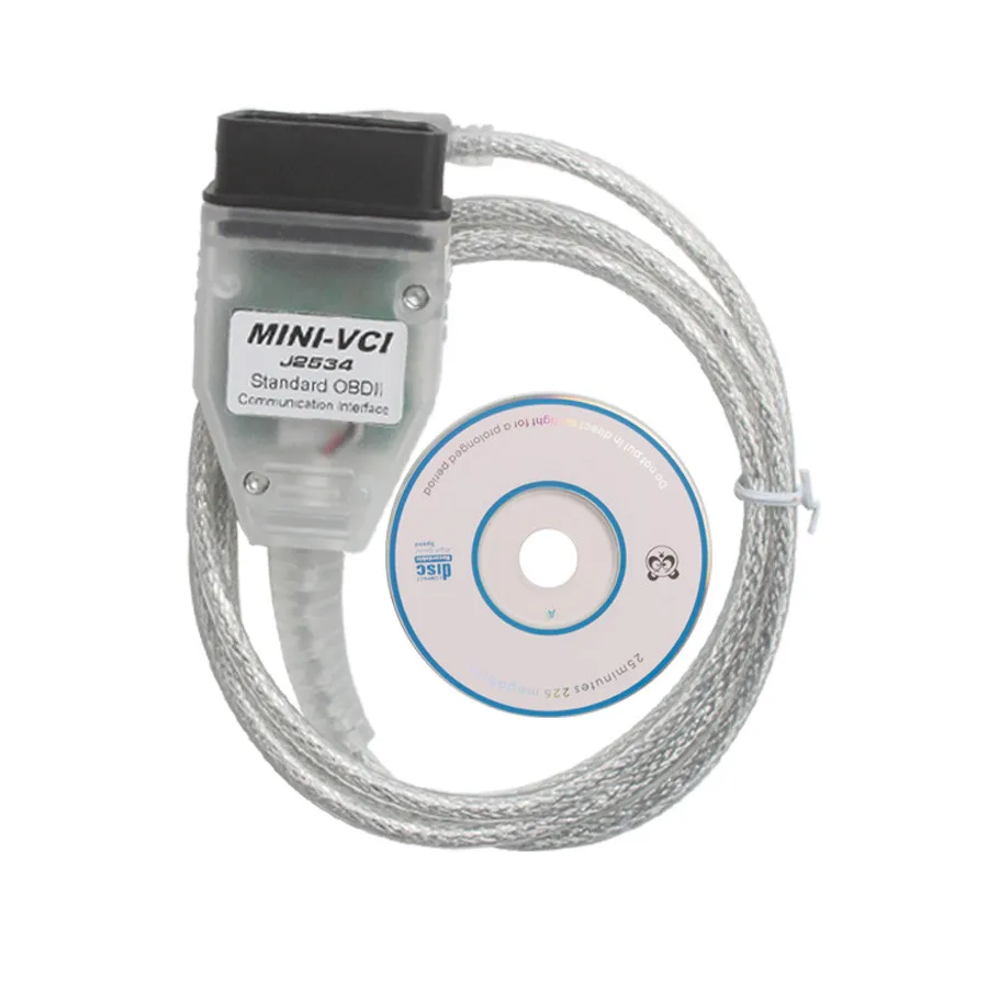 Последний V13.00.022 мини VCI для TOYOTA TIS Techstream MINI-VCI FT232 чип J2534 OBD2 Диагностический кабель