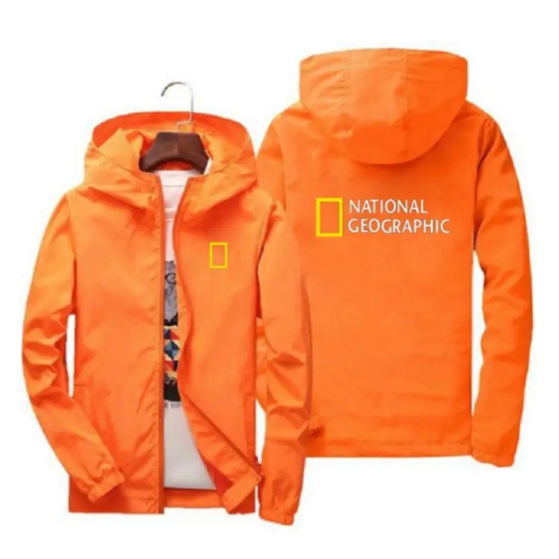 

2021 National Geographic Jacket Men's Outdoor Survey Adventure Scholar Top Jacket Men Fashion Clothing Casual Hoodie Windbreaker