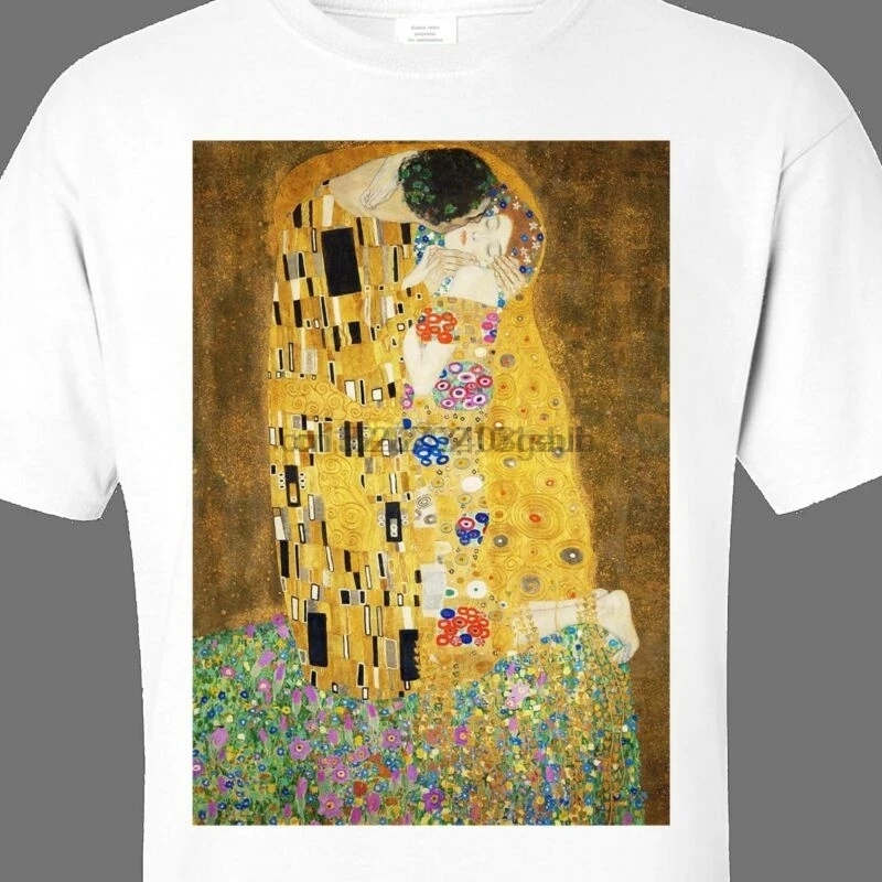 Gustav KLIMT print TShirt fine art painting modern art. S M L XL 2XL 3XL | Мужская одежда