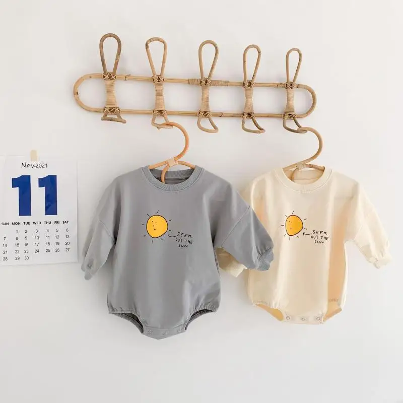 

Боди с рисунком для новорожденных; Хлопчатобумажный Детский комбинезон с длинными рукавами для маленьких мальчиков; Комбинезон для девоче...