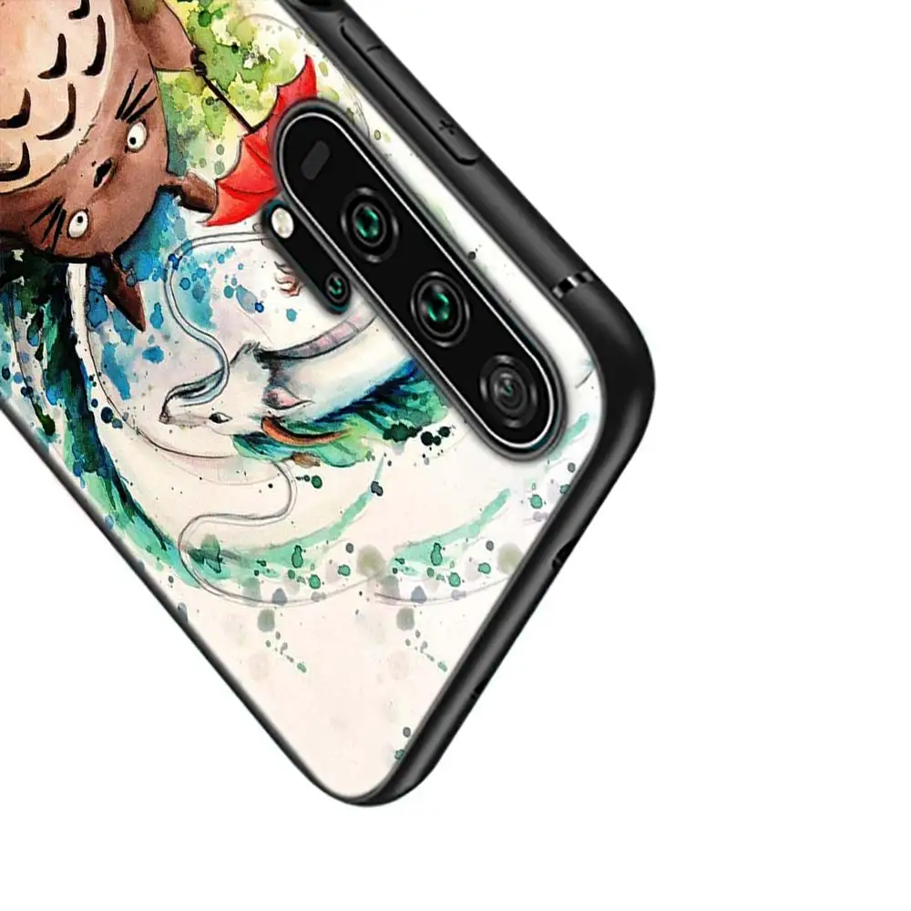 Черный силиконовый чехол аниме Тоторо, гибли для huawei Honor 10i 9X8X20 10 9 Lite 8 8A 7A 7C Pro Lite чехол для телефона