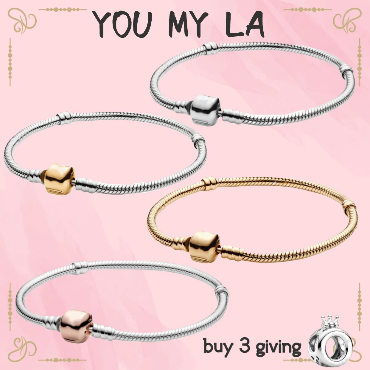 

Hot Sale Real 100% 925 Sterling Silver Pandora Bracelet Love Heart Bangle For Women Luxury Jewelry Fit Original DIY Charm Beads