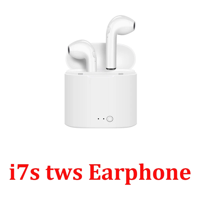 i7s-White Высокое качество i7s Tws беспроводные наушники Bluetooth 5,0 наушники черный/белый цвет костюм для samsung iPhone наушники - Цвет: i7s-White