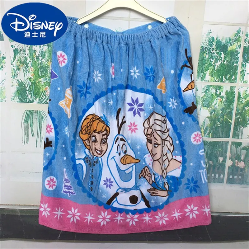 Disney frozen elsa anna хлопковый банный халат детский купальный топ пляжное полотенце