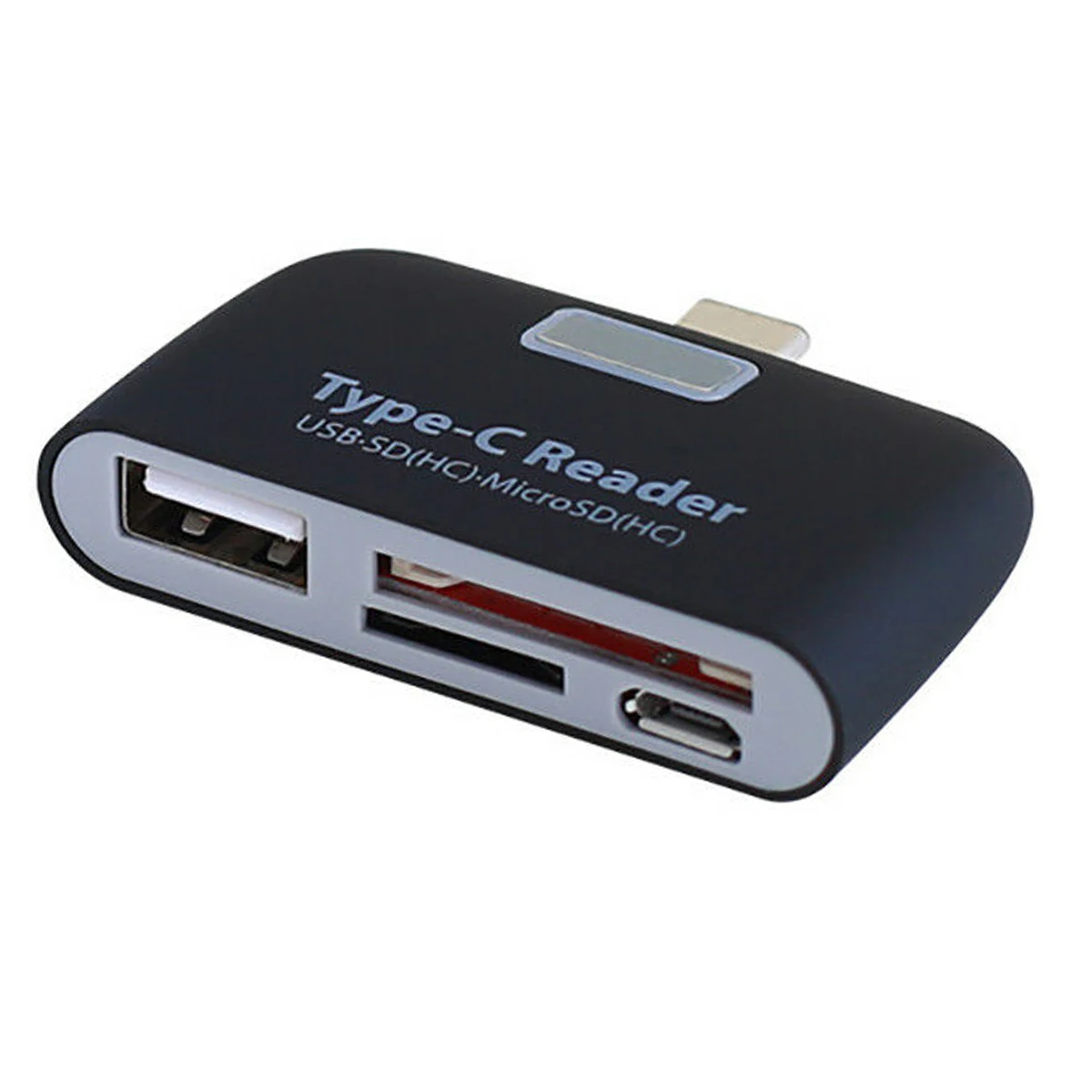 

USB C 3.1 Type C to USB 3.0 OTG HUB Adapter Memory Card Reader - Black