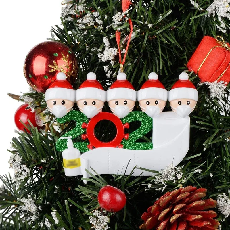 

Face Mask Toilet Paper Hanging Ornament for Christmas Decorations Tree Home Decor Xmas Gifts