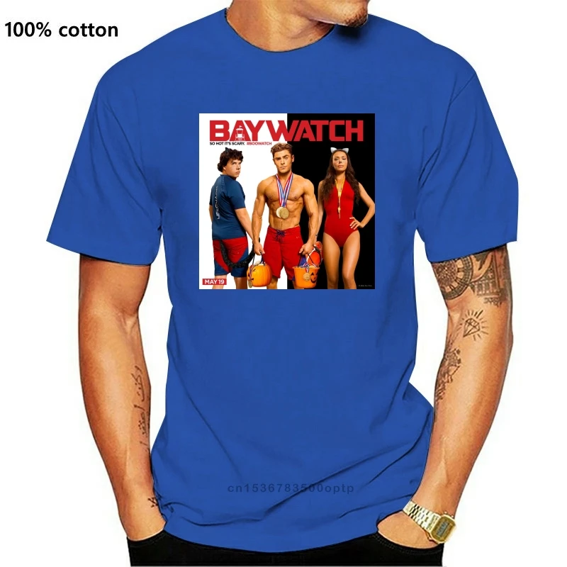 

New Baywatch Zac Efron Comedy Movie 90s Cult Classic TV Show T shirt
