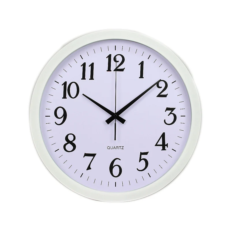 

MAX HOME Silent Night Lights Glowing Decorative Clock 14 Inch Wall Clock Modern Home Decor Living Room Needle Round Wall Clock