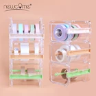 Профессиональная прозрачная акриловая лента резак для прививки век цветные Ленточные резаки клейкие вращающиеся акриловые резаки инструмент для ресниц