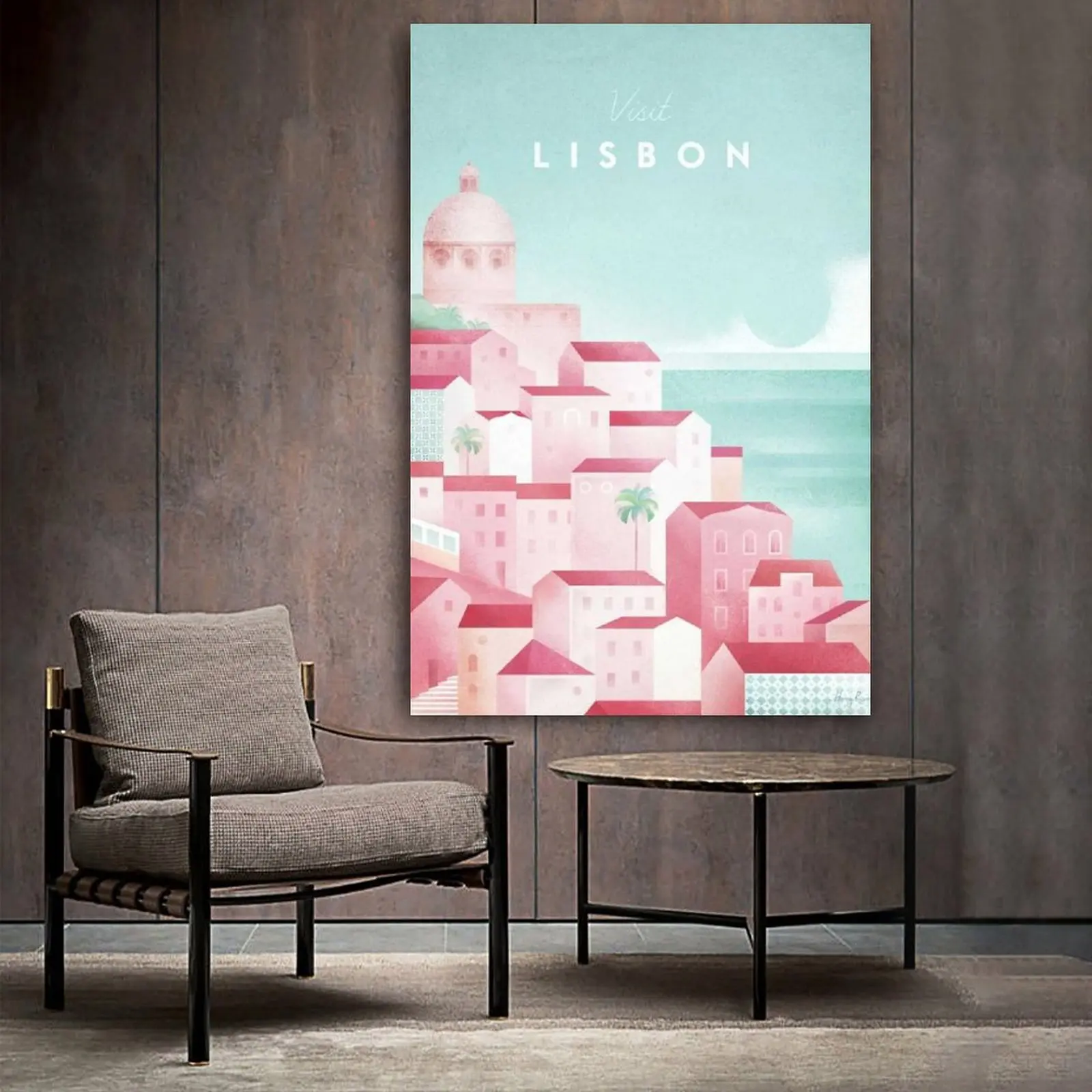 Путешествия Лиссабон искусство стен на холсте постеры для гостиной спальни