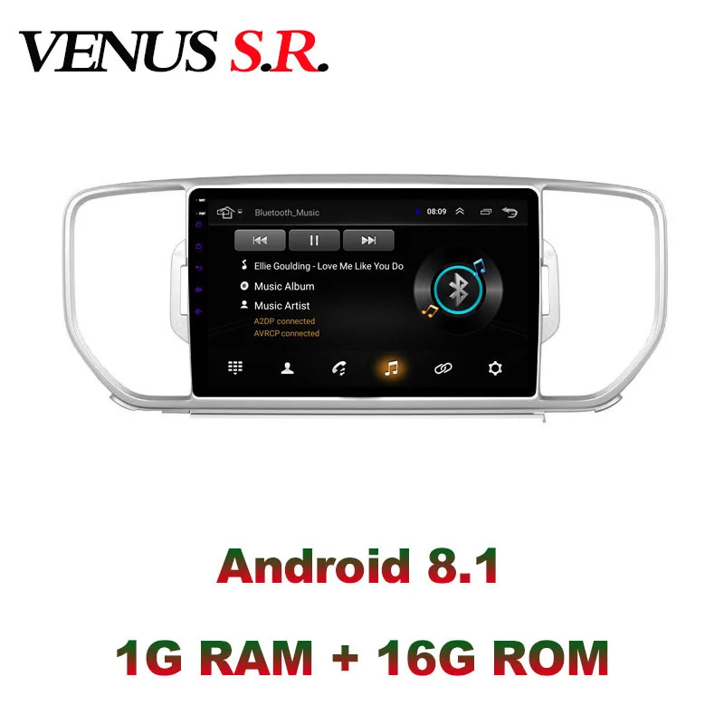 Автомобильный dvd плеер VenusSR Android 8 1 2.5D для KIA Sportage kx5 радио 2016 2017 мультимедийное
