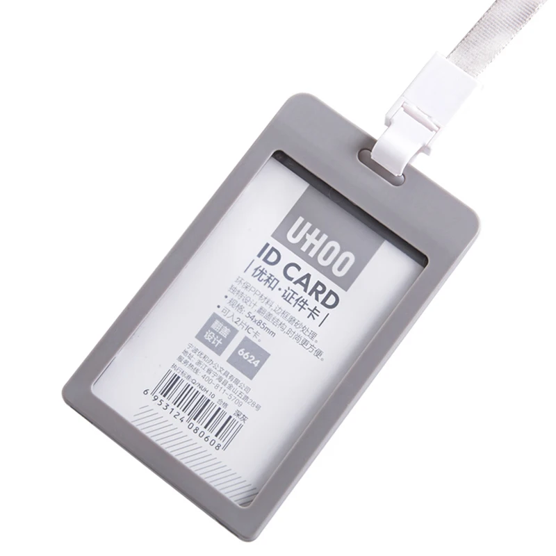 1 шт. пластиковый держатель для удостоверения личности с ремешком|Бейджи и