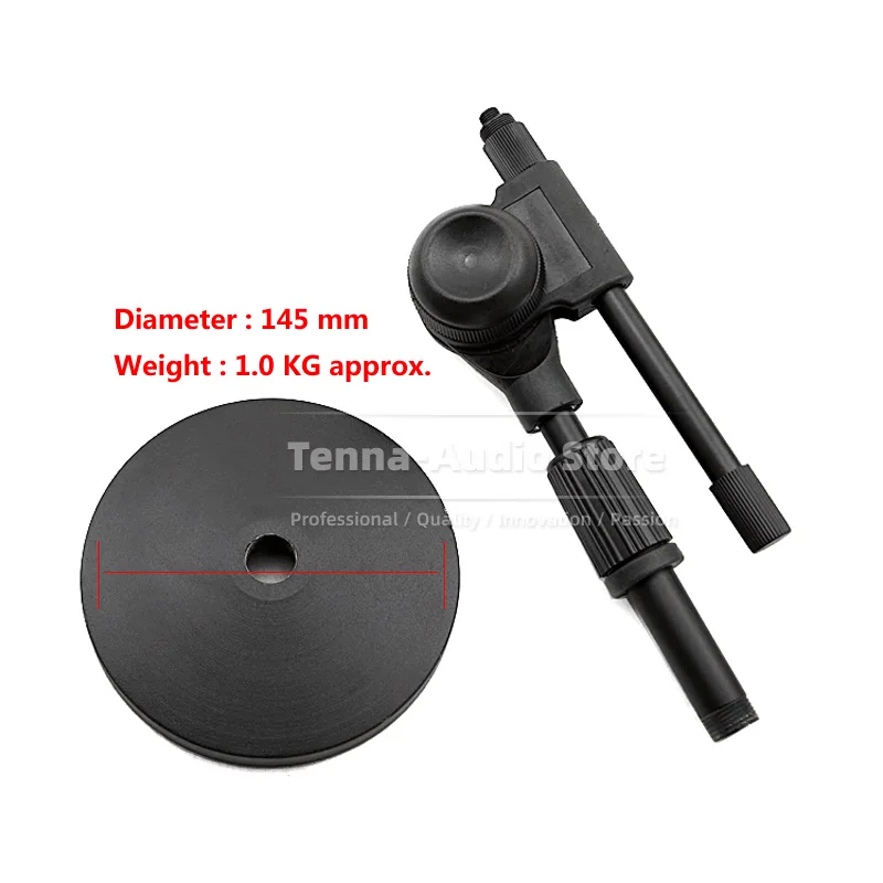 Регулируемый круглый Настольный держатель для микрофона с основанием кронштейн