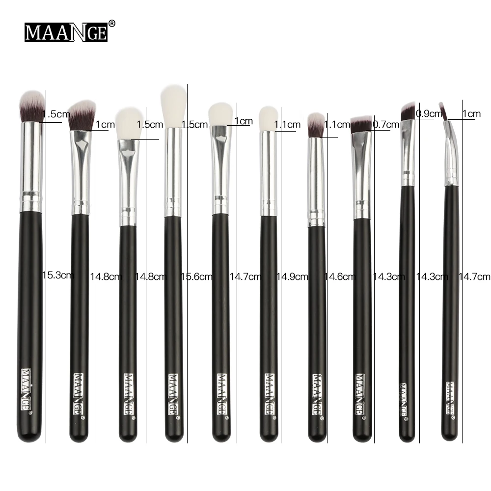 

MAANGE 3/6/10pcs Makeup Brushes Set Pro Powder Eyeshadow Eyeliner Eye brow Blend Concealer Shading Make Up Brush Cosmetic Tool
