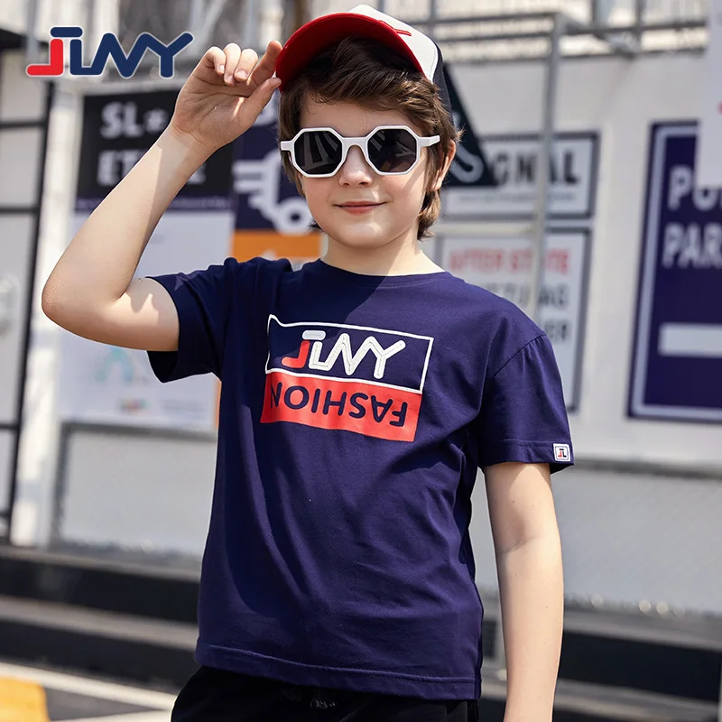 

Tide brand sports children's clothing 2020 summer new cotton explosion boy short-sleeved T-shirt children's summer round neck
