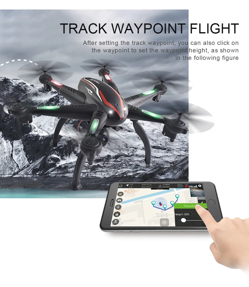 Радиоуправляемый квадрокоптер L100 Дрон gps 4K HD ESC широкоугольная камера 5G Wi-Fi FPV селфи дроны Профессиональный 400 м дальняя дистанция следуем за мной