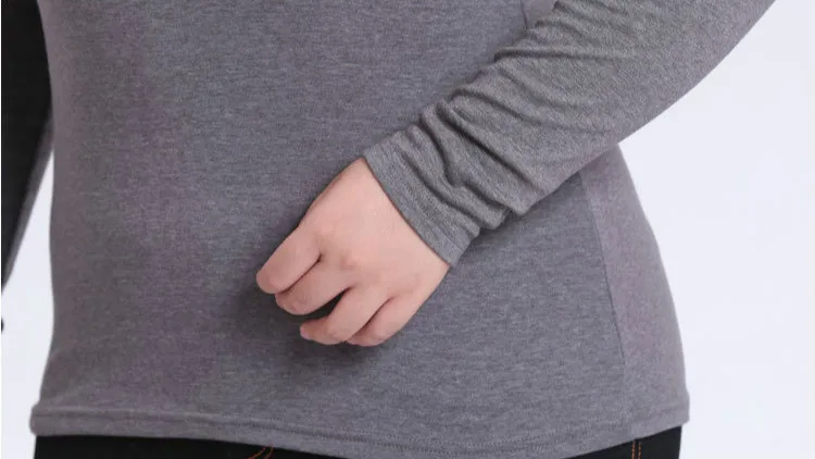 TUHAO Осень Зима Джемпер Блузка Плюс большой размер 6XL 5XL 4XL рубашки топы с высоким воротником Женская одежда WM62