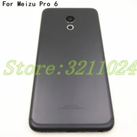 original new battery door back cover housing case for meizu pro 6 5 2 inch with logo without power volume buttons no flash lens