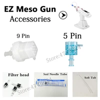disposable 59 pins ez vacuum mesotherapy gun injector cartridge needles for meso gun negative pressure needles tip accessories