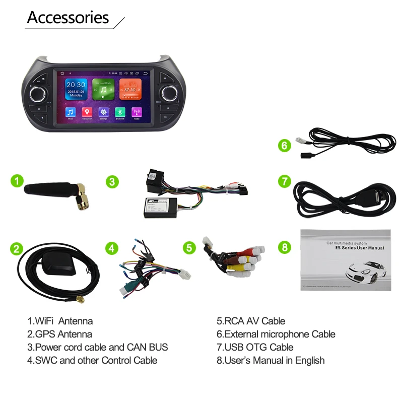 Android 9 0 автомобильный dvd стерео радио gps навигации для Fiat Qubo Citroen с изображениями из