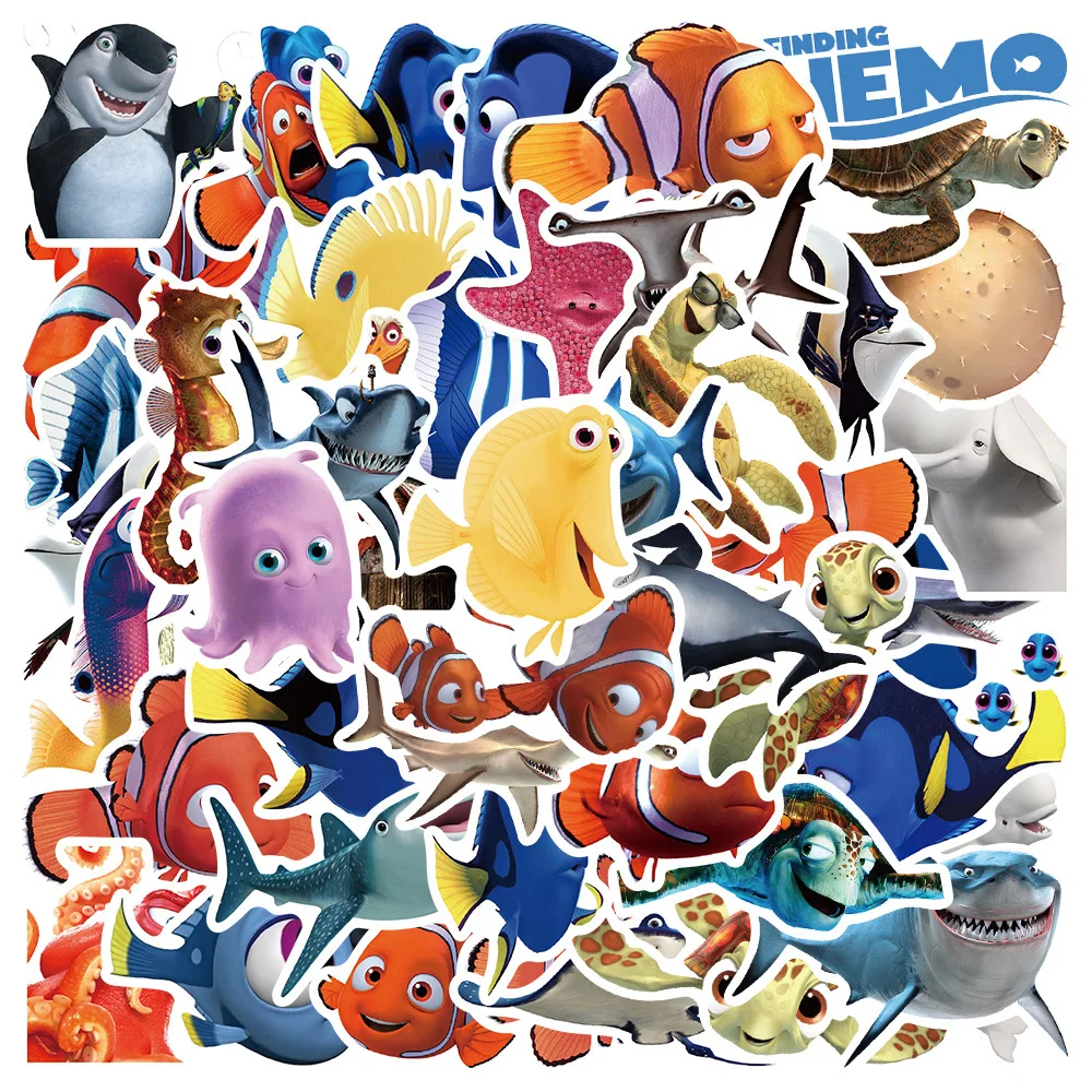 

Disney Finding Nemo Stickers 10/30/50Pcs Graffiti Suitcase Scrapbook Phone Laptop Guitar Luggage Car Wall Decals Kid Sticker Toy