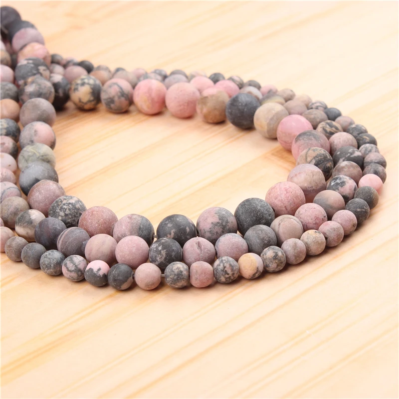 

Natural Black Line Red 4/6/8/10/12mmBeadRoundBeadSpacerJewelryBeadLooseBeadsForJewelryMakingDIYBracelet
