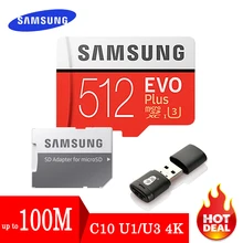 Карта памяти SAMSUNG EVO 32 64 128 Гб Micro SD 128 ГБ 32 ГБ 64 Гб 256 ГБ 512 Гб Micro SD карта SD/TF флэш-карта microSD carte для телефона
