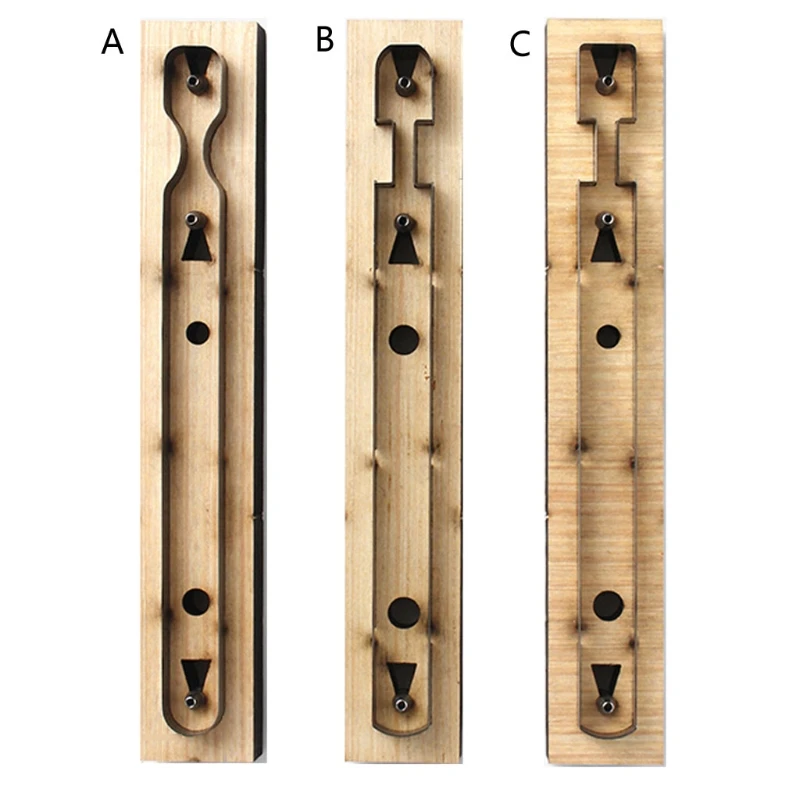 

Keychain Strip Template Wooden Punching Die Cutting Mould Leather Jewelry Making LX9E
