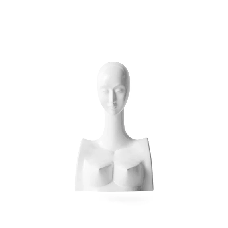 

[Modern] Creative Abstract Art Black and White Character Ceramic Statue Decor Nordic Style Home Decoration Craftsfurnishings