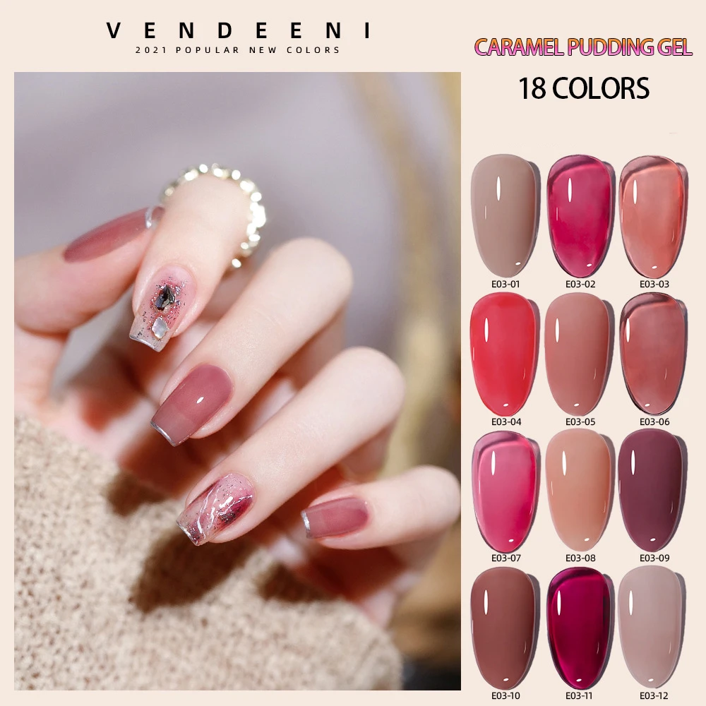 

VDN15ml Popular Color Pure Color Gel Nail Varnish Soak Off UV Gel Nail Polish Hybrid Varnish Nails Art DIY Manicure