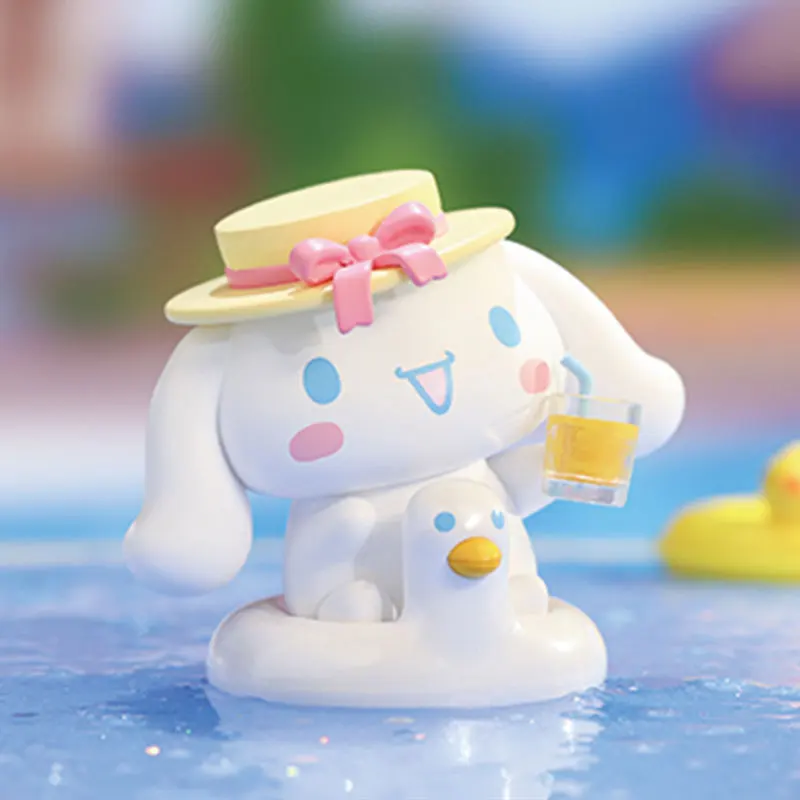 

Оригинальная кавайная кукла Sanrio, серия семья хайнаньский остров, Kittys, орнамент, костюм из ПВХ, коллекция аниме, декоративная модель, детские ...