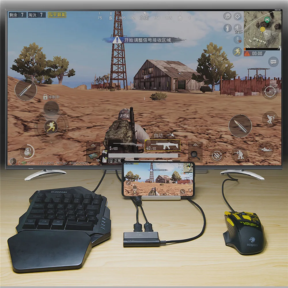 PUBG Мобильный Цифровой HDMI конвертер Bluetooth адаптер тот же экран 4K для ТВ ПК