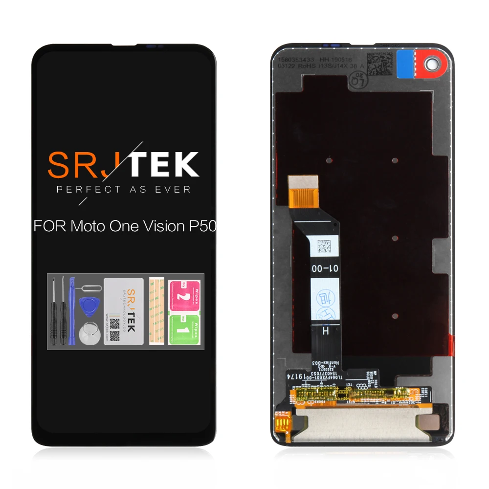 

Сенсорный ЖК-дисплей для Motorola One Vision P50 XT1970, для Moto One, дисплей с дигитайзером для Moto One P30 Play xt1944, экран