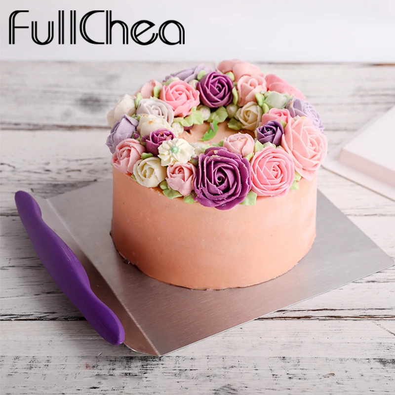 FullChea инструменты для приготовления пищи Красный Фиолетовый торт саптула