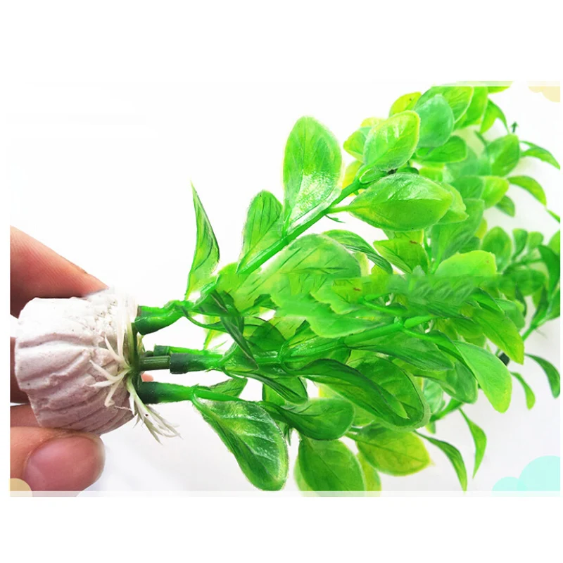 

Plastic No Harm Long Simulation Aquarium Green Fake Water Grass Fish Tank Ornament Decoration Artificial Green Plant