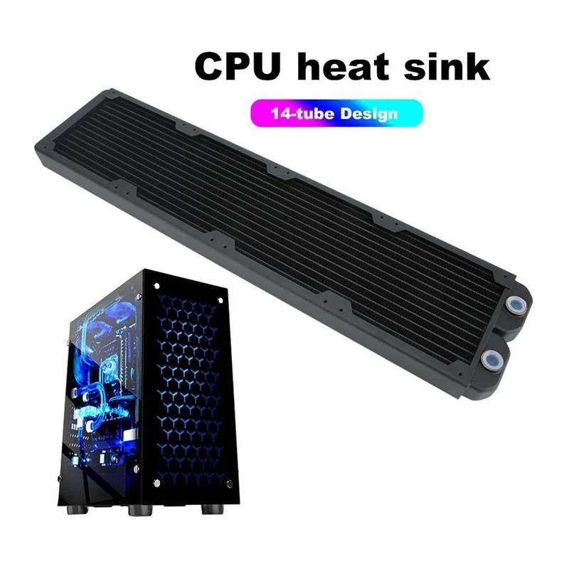 FREEZEMOD TSRP TW480 480 мм компьютерное Водяное охлаждение Медный радиатор 14 плоская