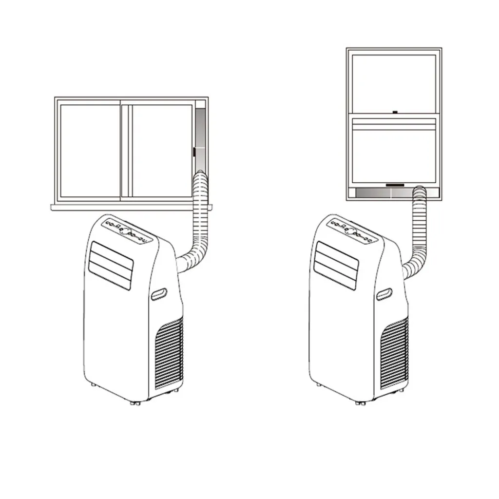 

Mobile air conditioner universal adjustable window sealing plate splint baffle