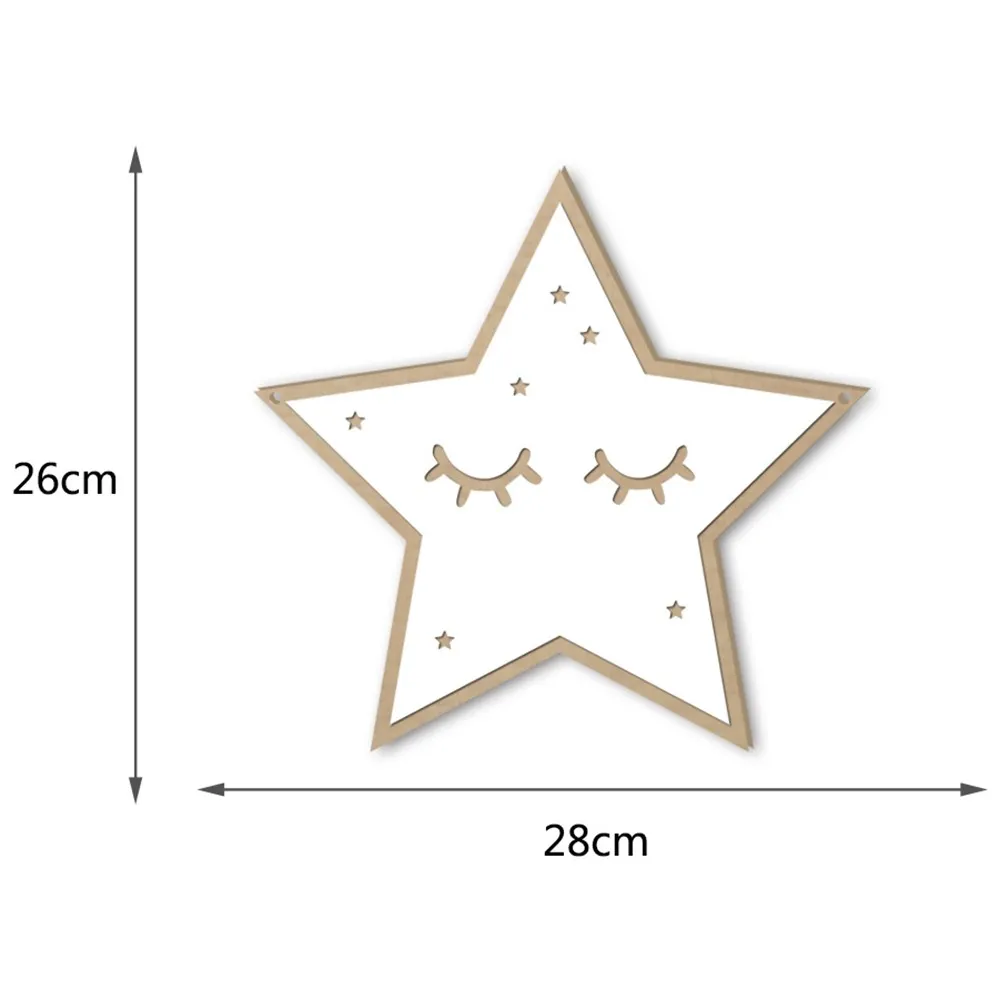 28x26cm Wood Grain Three-dimensional Mirror Wall Stickers DIY Can Be Hang Kindergarten Children's Room Star Decorative | Дом и сад
