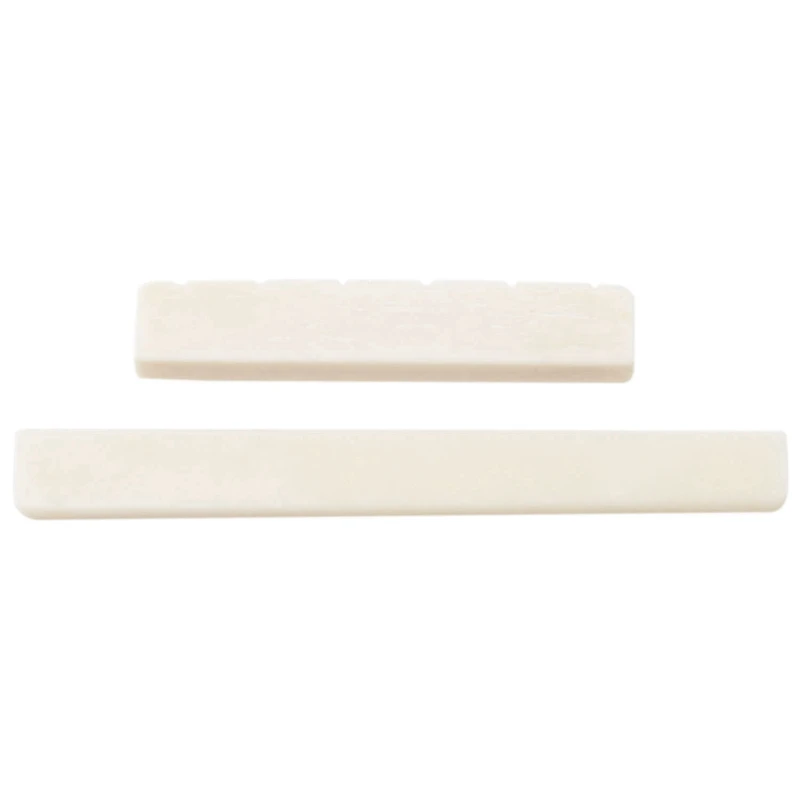 Белые гитарные части 6 строк Классическая гитара костяной мост седло и гайка