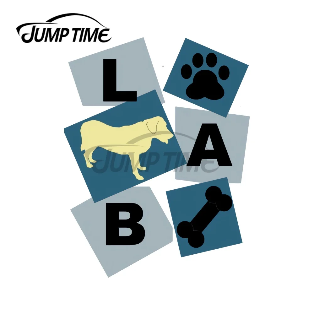 JumpTime 13x8 6 см для желтого Лабрадора автомобильные наклейки водонепроницаемая