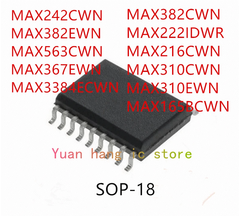 10 шт. MAX242CWN MAX382EWN max56wn 3cmax367ewn MAX3384ECWN MAX382CWN MAX222IDWR MAX216CWN MAX310CWN MAX310EWN MAX165BCWN IC
