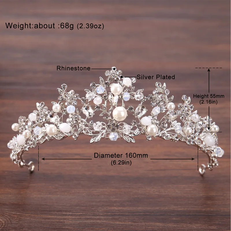 Minlover трендовые европейские тиары с жемчугом в стиле барокко короны для женщин