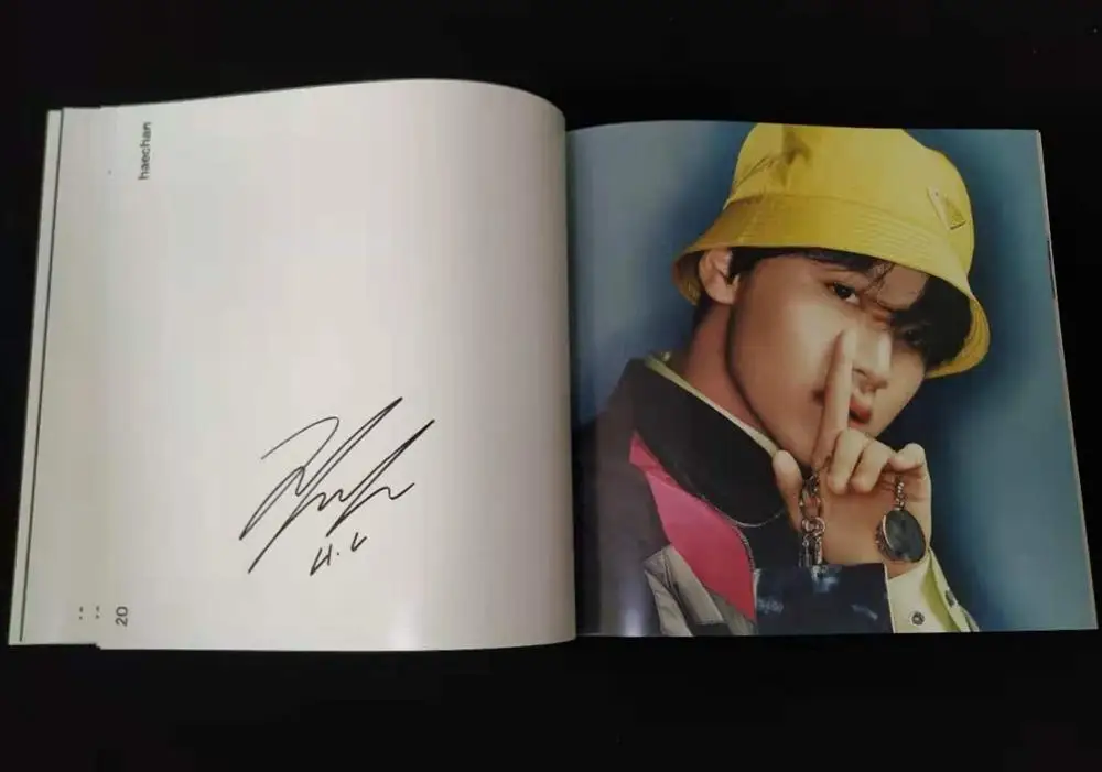 Подписанный NCT 127 NCT127 autographed1st следующий альбом регулирует CD+ фото Обложка выбрана