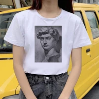 markdown sale sculptural arts printed t shirt 90s fashion tops tumblr t shirts casual white short sleeve cotton tops oversized