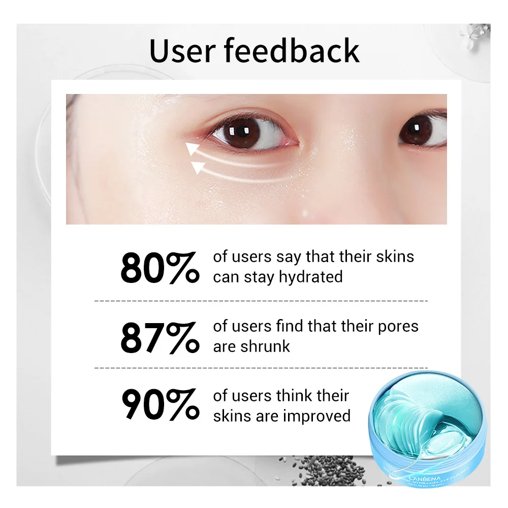 LANBENA Гиалуроновая кислота маска для глаз с коллагеном накладка на глаза