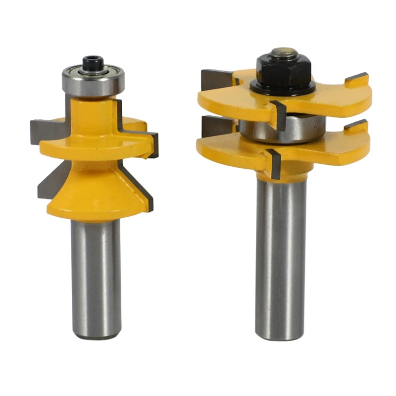 Набор фрез 4-битный наконечник язычок паз и Т-образный вырез хвостовик 1/2 дюйма