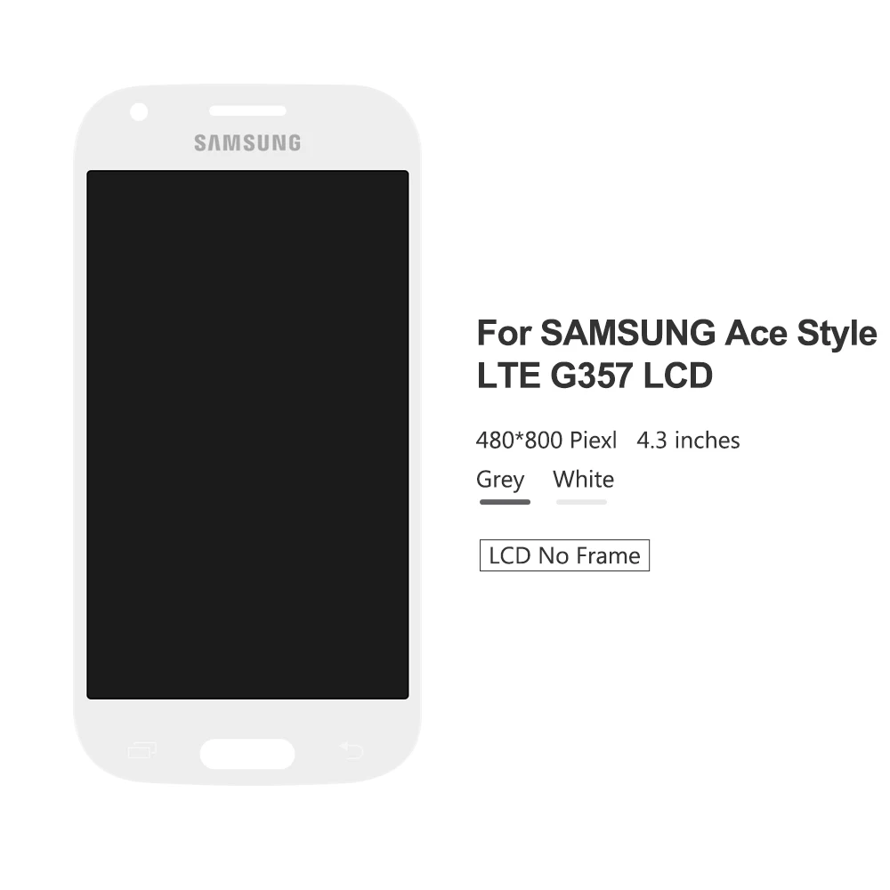 ЖК-дисплей SUPER AMOLED 4 3 дюйма для SAMSUNG Galaxy Ace G357FZ сенсорный экран с цифровым